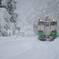 只見線、雪中入線。