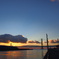 明石海峡大橋の夕焼け