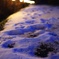 雪積もる帰り道