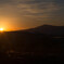 横浜にある高尾山からの夕焼け