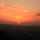 1月2日、最初ヶ峰からの夕陽。