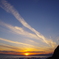江の島の夕日