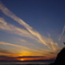 江の島の夕日
