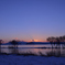 湖北水鳥公園からの夕景