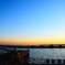 湾の夕暮れ