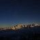 西穂から観る笠ヶ岳の夜景