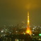 雨の東京タワー