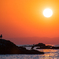 葉山の夕陽