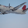 初飛行機撮影　シルバーレンズの小学生