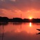 手賀沼の夕日