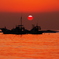 夕照材木座海岸