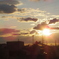 雨上がりの夕焼け
