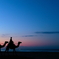 明けの砂漠をはるばると　旅の駱駝が行きました