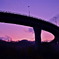 夕暮れのループ橋