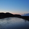 雄物川の夕暮れ