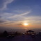 米の山の夕暮れ