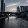 渡辺橋からの夕景