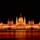 Parliament night scene at Budapest