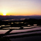 田園と夕景