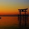 朝焼けの風景