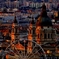 Sunset glow at the Banks of the Danube