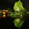 夜景－栗林公園の和船－