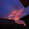 台風一過の夕空