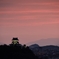 国宝犬山城　夕焼け