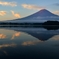茜雲漂う河口湖