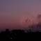 夕暮れ花火