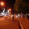 Mỹ Tho市の夜の街角