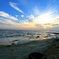 sky ocean beach