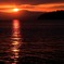 夕照山湖