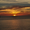 神津島　前浜海岸からの夕日　その２