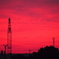 仕事場から観た夕景