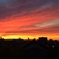 台風近づく夕焼け