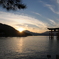 夕日の宮島鳥居