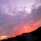 或る日没の空