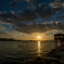 児島湖の夕日