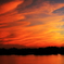 夕焼けの時　江戸川大洲より　夕焼け焼けた～！①