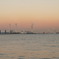 夕焼けと海の境界線