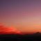 夕焼けと富士山