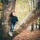 In an autumn forest