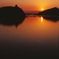 犬山城の夕刻