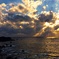 海照らす太陽