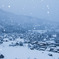 雪舞う白川郷