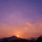 青空と夕日