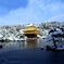 白雪景の金閣寺