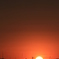 夕焼け　多摩川　浅間神社