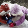 雪と子供達